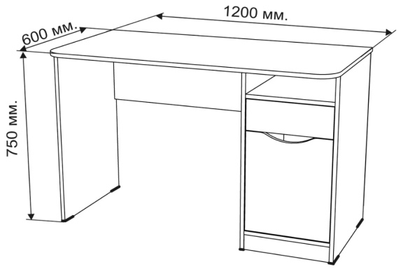 Размеры письменного стола для ребенка 6 лет